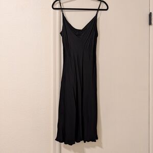LOFT Black Midi Dress